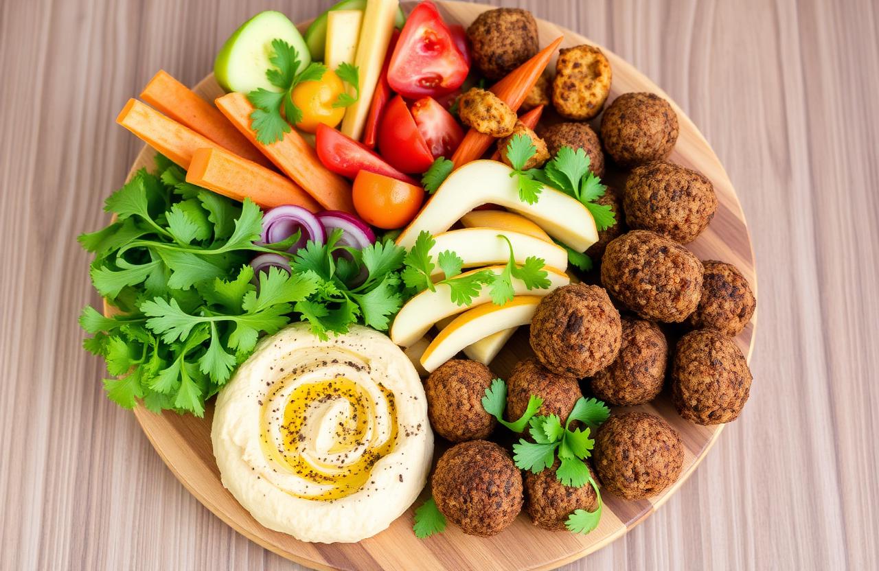 A platter of seasonal food